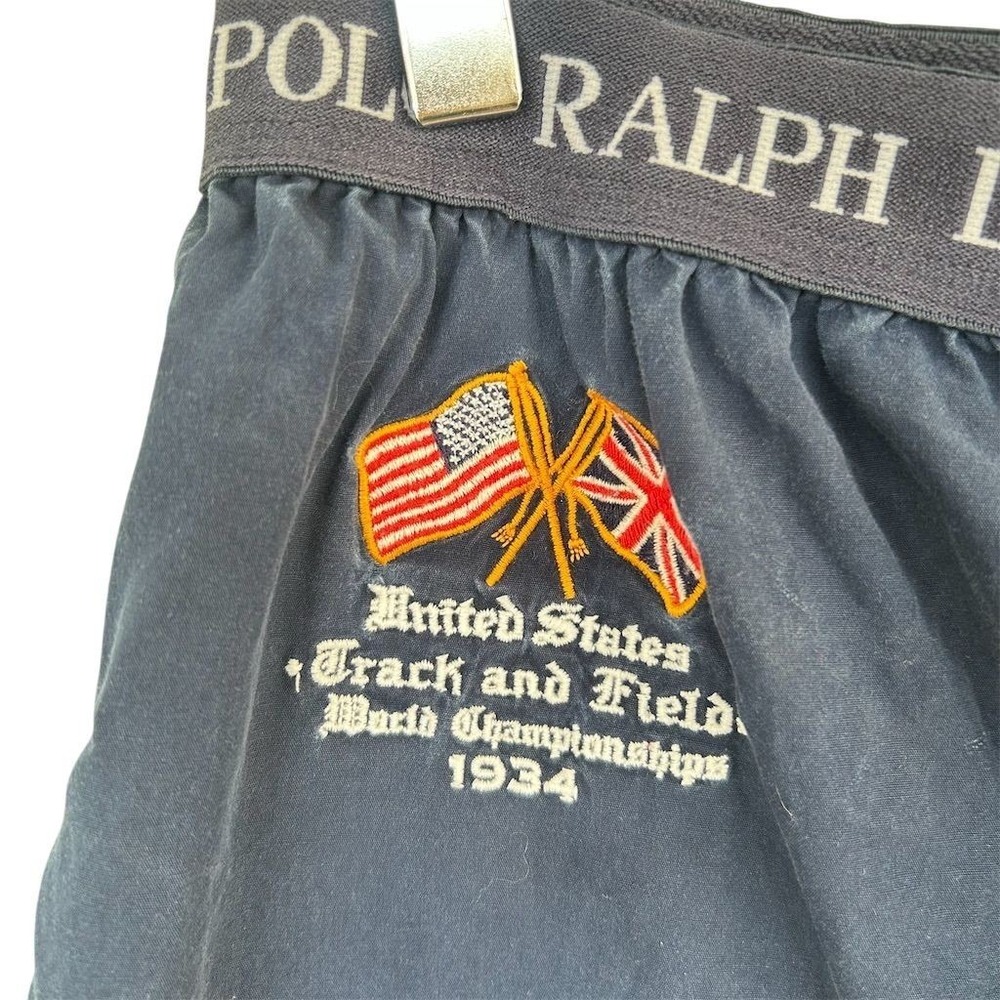 Polo Ralph Lauren Men's Blue Lounge Pants Sz L Embroidered Big Pony USA Track